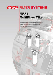 HYDAC FILTER SYSTEMS MRF1E/1D3010N66 Nstallation And Maintenance Instructions