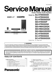 Panasonic SB-HTB550GK Service Manual