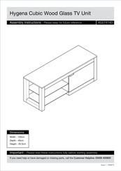 HOME RETAIL GROUP Hygena 453/7414D Assembly Instructions Manual