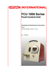 HYDAC International FCU 1000 Series Operating And Maintenance Instructions Manual