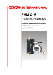HYDAC International FMM-O-M Installation And Maintenance Instructions Manual