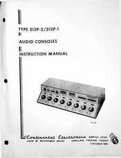 Continental Electronics 212P-2 Instruction Manual
