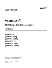NEC V850E/IA1 mPD70F3116(A) User Manual