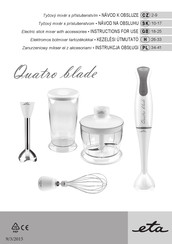 eta Quatro blade 1058 Instructions For Use Manual