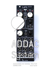 ADDAC System ADDAC805 Assembly Manual