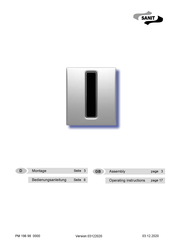 Sanit INEO BRIGHT Assembly & Operating Instructions