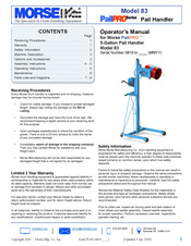 morse PailPro 83 Operator's Manual