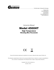 Geokon 4500HT Instruction Manual