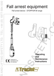 Tractel Group Stopfor MLS 0.9-10 Operating And Maintenance Instructions Manual