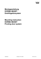 Dorma Manet Mounting Instruction