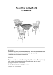 Sunjoy D-DN1496SAL Assembly Instructions Manual