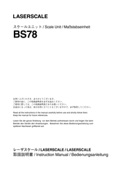 Magnescale BS78 Instruction Manual