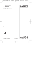 Palmera PAC 500 Operating Instructions Manual