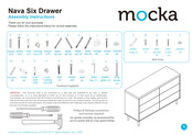 Mocka Nava Six Drawer Assembly Instructions Manual