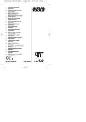 Alpha tools A-BH 920 Original Operating Instructions