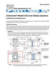 VICI Cheminert C52 Installation And Maintenance Manual