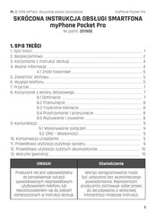 myPhone POCKET PRO Quick Start Manual