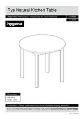 Hygena 143/8585 Assembly Instructions Manual