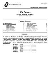 Adp MX Series Installation Instructions Manual