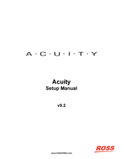 Ross Acuity 4800AR-043A Setup Manual