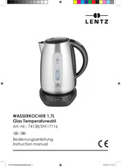 LENTZ SFK17116 Instruction Manual