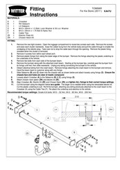 Witter KA47U Fitting Instructions