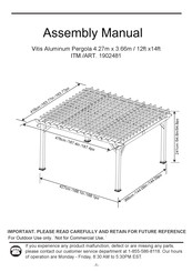Costco 1902481 Assembly Manual