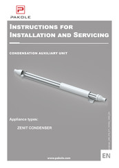 Pakole ZENIT CONDENSER Instructions For Installation And Servicing