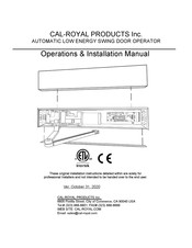 Cal-Royal 8600 Operation & Installation Manual