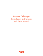 Knoll Antenna Telescope Installation Instructions And Parts Manual