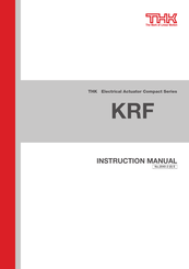 THK KRF Instruction Manual