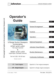 Johnston VT501 Operator's Manual