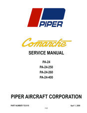 Piper PA-24-250 Comanche Service Manual