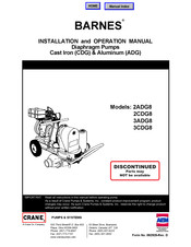 Crane Barnes 3ADG8 Installation And Operation Manual