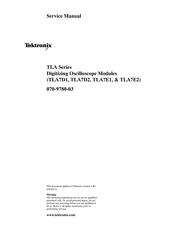 Tektronix TLA7E2 Service Manual