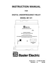 Basler BE1-81 Instruction Manual