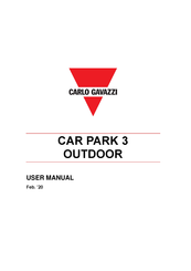 CARLO GAVAZZI CAR PARK 3 OUTDOOR User Manual