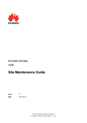 Huawei BTS3900 V200R010 Site Maintenance Manual