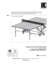 Kettler Oxford 07176-200 Assembly Instructions Manual