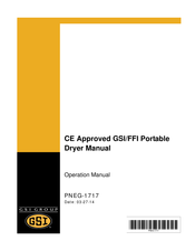 GSi CF2141 Operation Manual