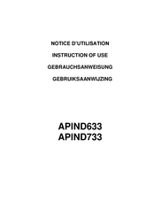 Mobalpa APIND633 Instructions Of Use