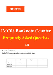MUNBYN IMC08 Frequently Asked Questions Manual