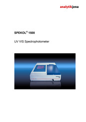 Analytik Jena SPEKOL 1500 Manual