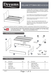 DREAMS WILLIAM OTTOMAN BED 4-0 Assembly Instructions Manual