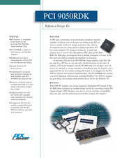 PLX Technology PCI 9050RDK Manual