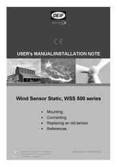 Deif WSS 500 Series User’s Manual/Installation Note
