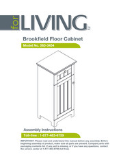 for Living Brookfield Floor Cabinet 063-3454 Assembly Instructions Manual