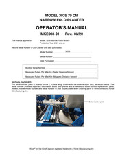 Kinze 3035 Operator's Manual