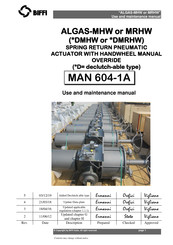 BIFFI ALGAS-MRHW Use And Maintenance Manual