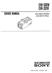 Sony EVl-330V Service Manual